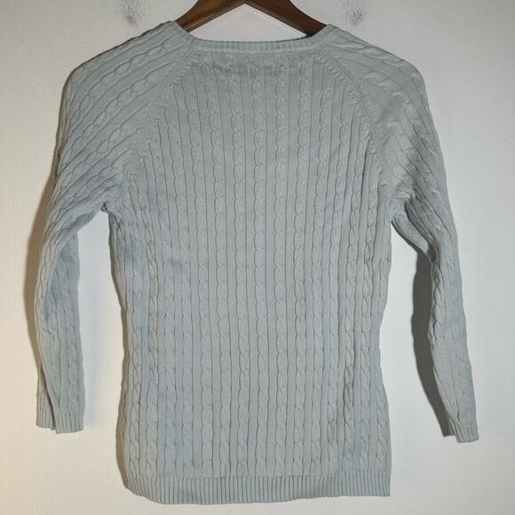 Tommy Hilfiger Baby Blue Cable Knit Sweater - Picture 3 of 7